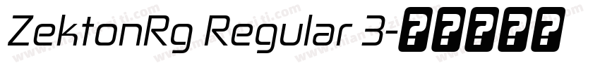 ZektonRg Regular 3字体转换